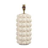 Bobble Table Base Lamp - Gloss vintage white crackle glaze