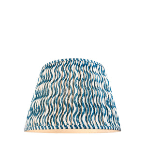 Ripple 40cm Tapered Shade - Marlin Blue Ripple - Comet Lighting