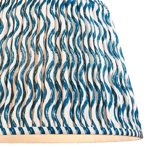 Ripple 40cm Tapered Shade - Marlin Blue Ripple - Comet Lighting