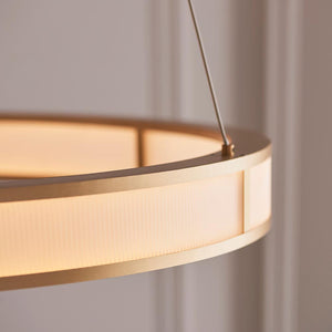 Classic Ribbed Hoop Pendant