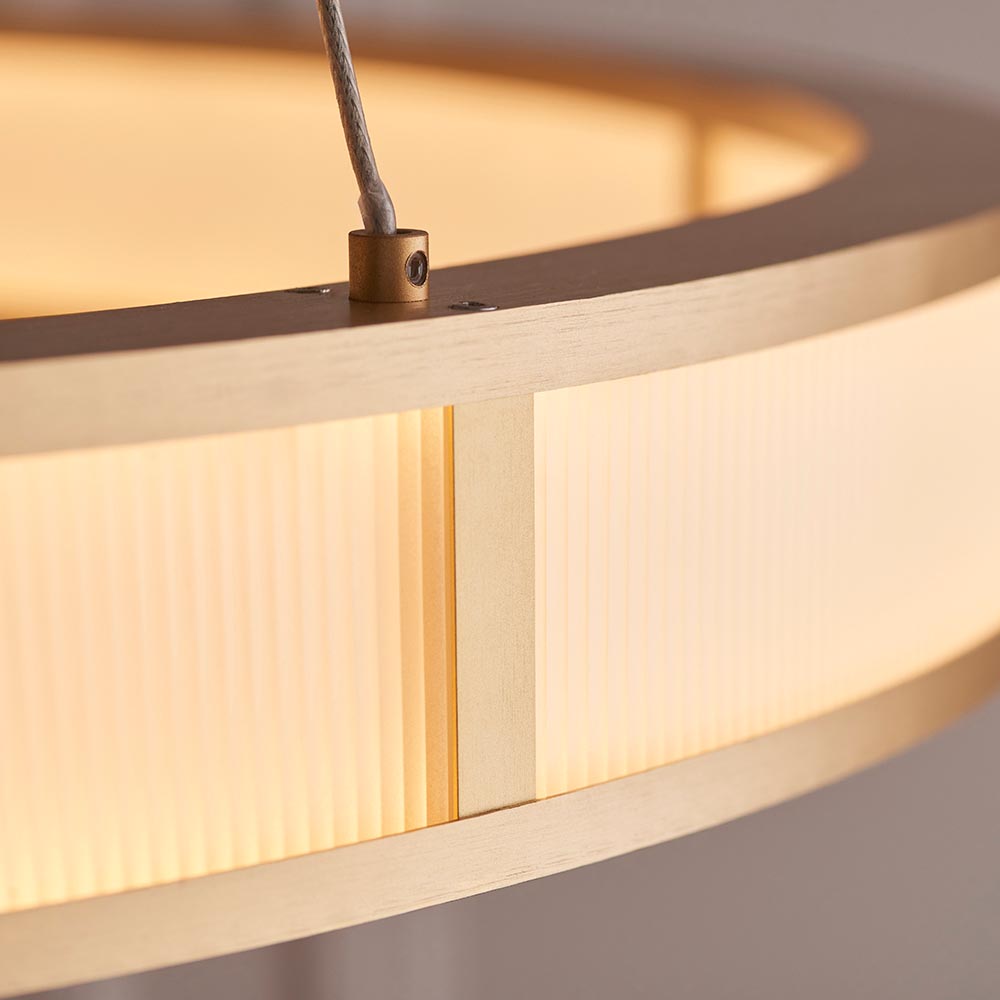 Classic Ribbed Hoop Pendant