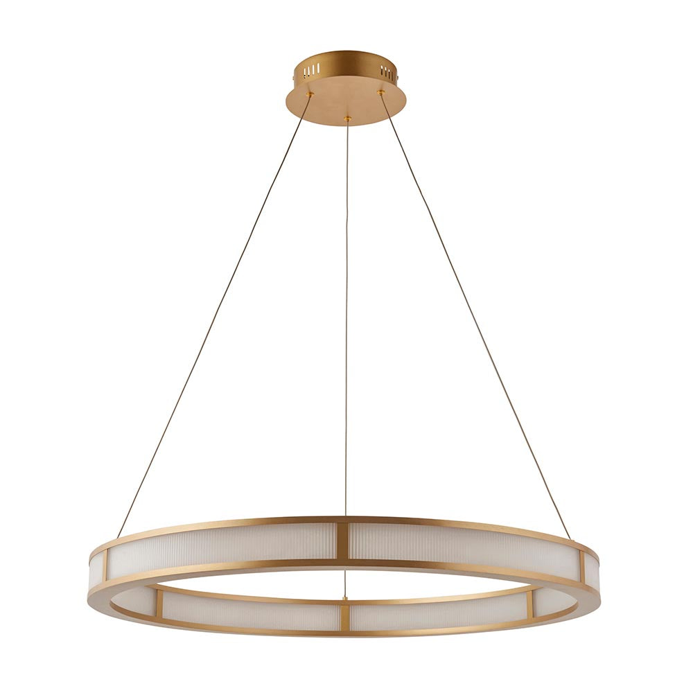 Classic Ribbed Hoop Pendant