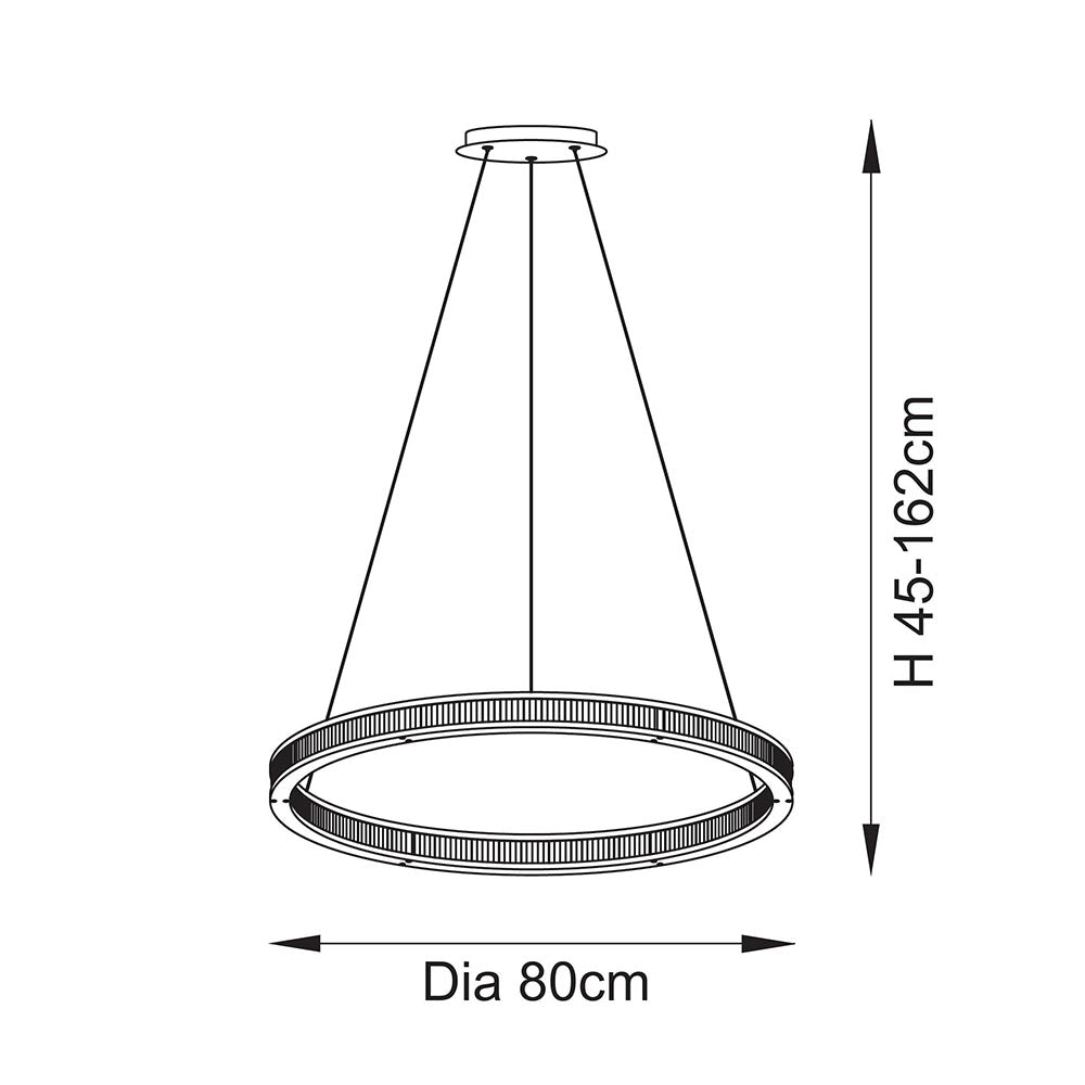 Classic Ribbed Hoop Pendant