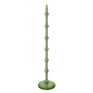Carnaby Floor Lamp Base - Satin Cotswold green - Comet Lighting