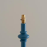 Carnaby Floor Lamp Base - Satin Marlin Blue - Comet Lighting