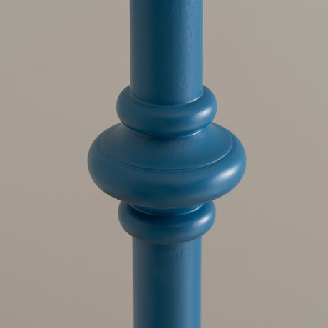 Carnaby Floor Lamp Base - Satin Marlin Blue - Comet Lighting