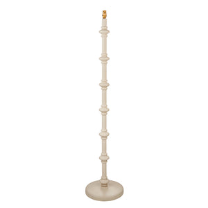 Carnaby Floor Lamp Base - Satin Almond White - Comet Lighting