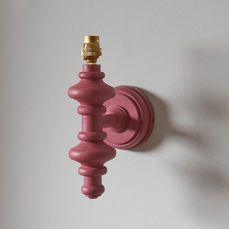 Carnaby Wall Light Fitting - Satin Pink - Comet Lighting