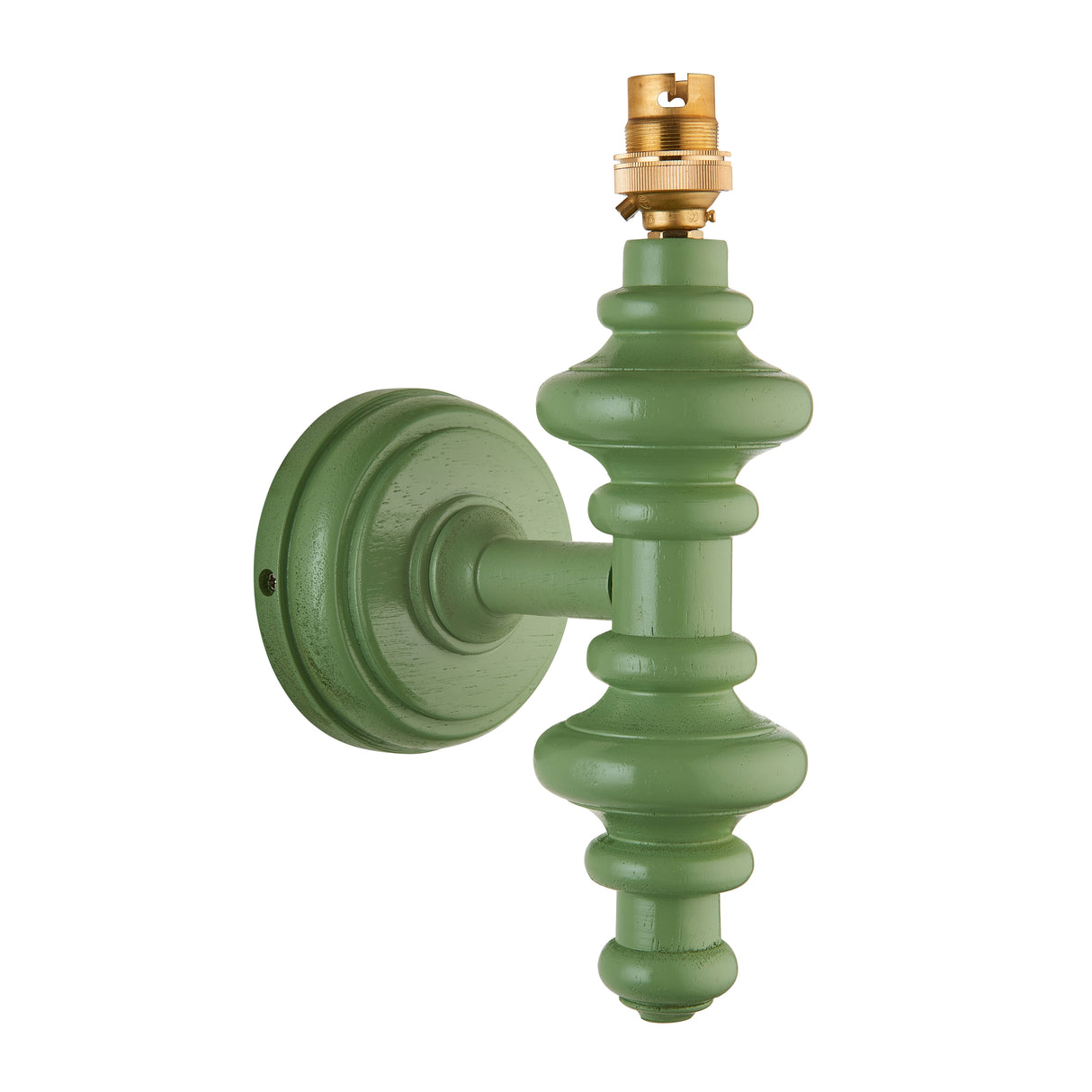 Carnaby Wall Light Fitting - Satin Cotswold green - Comet Lighting