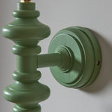 Carnaby Wall Light Fitting - Satin Cotswold green - Comet Lighting