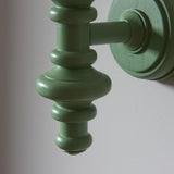 Carnaby Wall Light Fitting - Satin Cotswold green - Comet Lighting