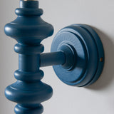 Carnaby Wall Light Fitting - Satin Marlin blue - Comet Lighting