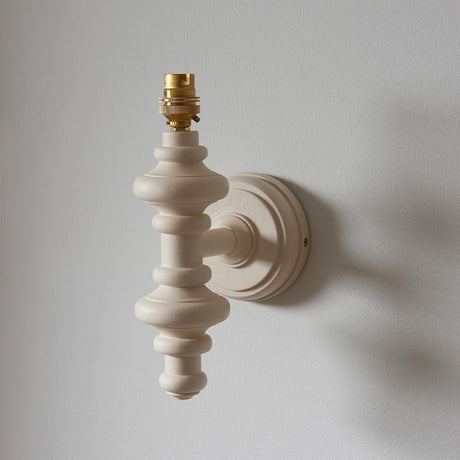 Carnaby Wall Light Fitting - Satin Almond white - Comet Lighting