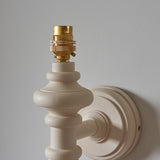 Carnaby Wall Light Fitting - Satin Almond white - Comet Lighting