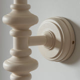 Carnaby Wall Light Fitting - Satin Almond white - Comet Lighting