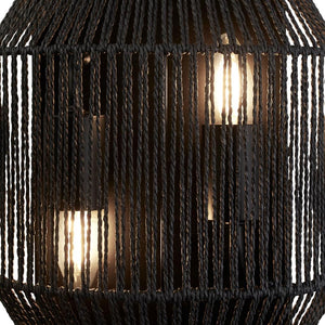 Exbridge 2Lt Wall Light Black - Comet Lighting