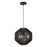 Exbridge 1Lt Pendant Ceiling Light Black