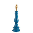 Myrtle Table Lamp Base - High gloss Marlin blue - Comet Lighting