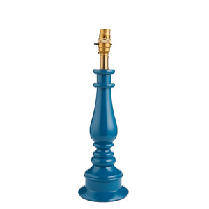 Myrtle Table Lamp Base - High gloss Marlin blue - Comet Lighting