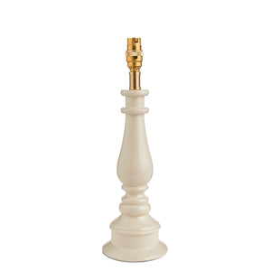Myrtle Table Lamp Base - High gloss Almond white - Comet Lighting