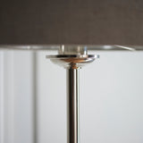 Highclere Single Floor Lamp - Brushed chrome