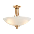Welles 3lt Semi Flush - Comet Lighting