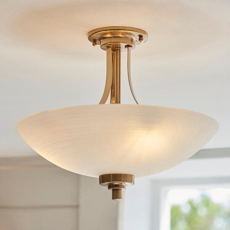 Welles 3lt Semi Flush - Comet Lighting
