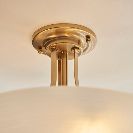 Welles 3lt Semi Flush - Comet Lighting
