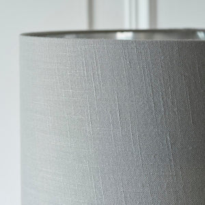 Highclere Single Floor Lamp - Bright Nickel - Comet Lighting
