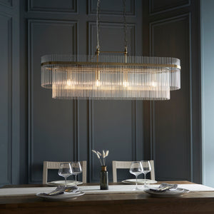 Marietta 4lt Linear Pendant - Comet Lighting