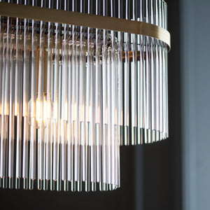 Marietta 4lt Linear Pendant - Comet Lighting