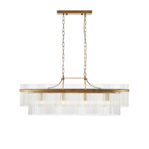 Marietta 4lt Linear Pendant - Comet Lighting