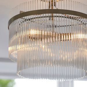 Marietta 3lt Semi Flush - Comet Lighting