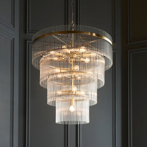 Marietta 16lt Tiered Pendant - Comet Lighting