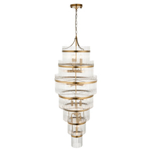 Marietta Grand 21lt Tiered Pendant - Comet Lighting