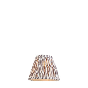 Ripple 16cm Tapered Shade - Pearl Grey Ripple - Comet Lighting