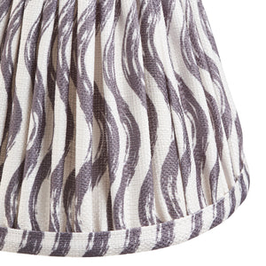 Ripple 16cm Tapered Shade - Pearl Grey Ripple - Comet Lighting