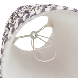 Ripple 16cm Tapered Shade - Pearl Grey Ripple - Comet Lighting