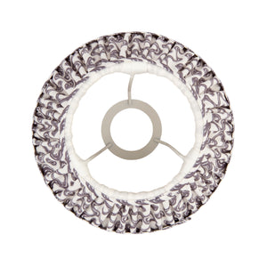 Ripple 20cm Tapered Shade - Pearl Grey Ripple - Comet Lighting