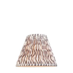 Ripple 25cm Tapered Shade - Pearl Grey Ripple - Comet Lighting