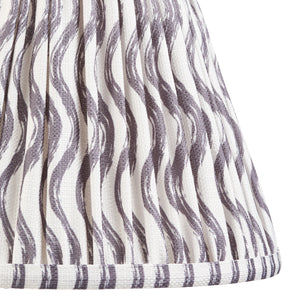 Ripple 25cm Tapered Shade - Pearl Grey Ripple - Comet Lighting