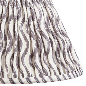 Ripple 30cm Tapered Shade - Pearl Grey Ripple - Comet Lighting