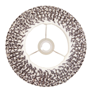 Ripple 30cm Tapered Shade - Pearl Grey Ripple - Comet Lighting