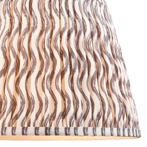 Ripple 35cm Tapered Shade - Pearl Grey Ripple - Comet Lighting