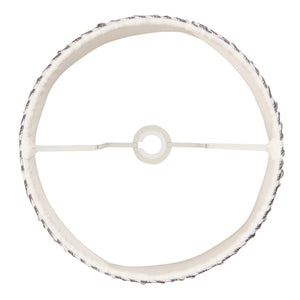 Ripple 35cm Tapered Shade - Pearl Grey Ripple - Comet Lighting