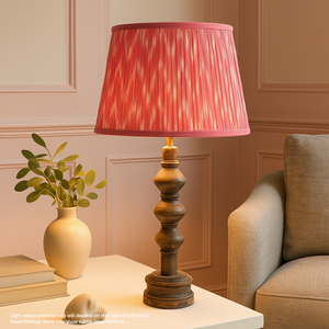 AARTIN JUNO TABLE LAMP IN WOOD WITH DARK NATURAL WOOD FINISH (BASE ONLY)