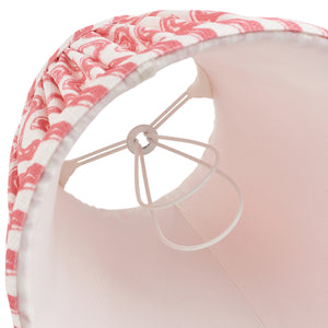 Ripple 16cm Tapered Shade - Coral Pink Ripple - Comet Lighting