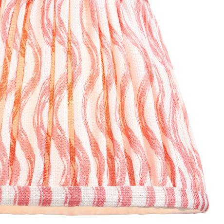 Ripple 20cm Tapered Shade - Coral Pink Ripple