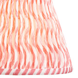 Ripple 25cm Tapered Shade - Coral Pink Ripple