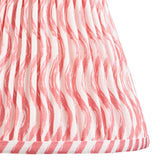 Ripple 25cm Tapered Shade - Coral Pink Ripple